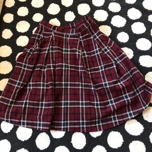 Uniqlo IDLF wool plaid skirt size 6 EUC